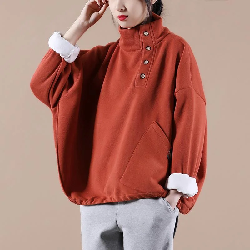 Spring Warm Cozy Turtleneck Sweatshirt Top