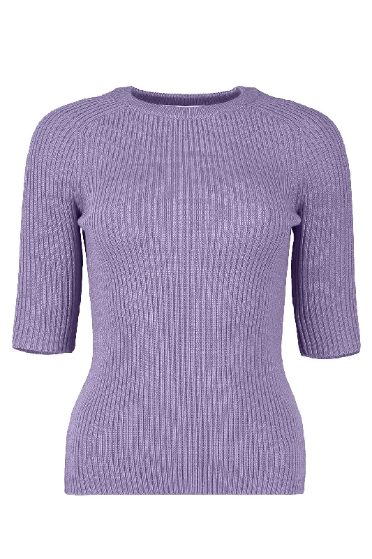 Elbow Sleeve Pullover - Violet