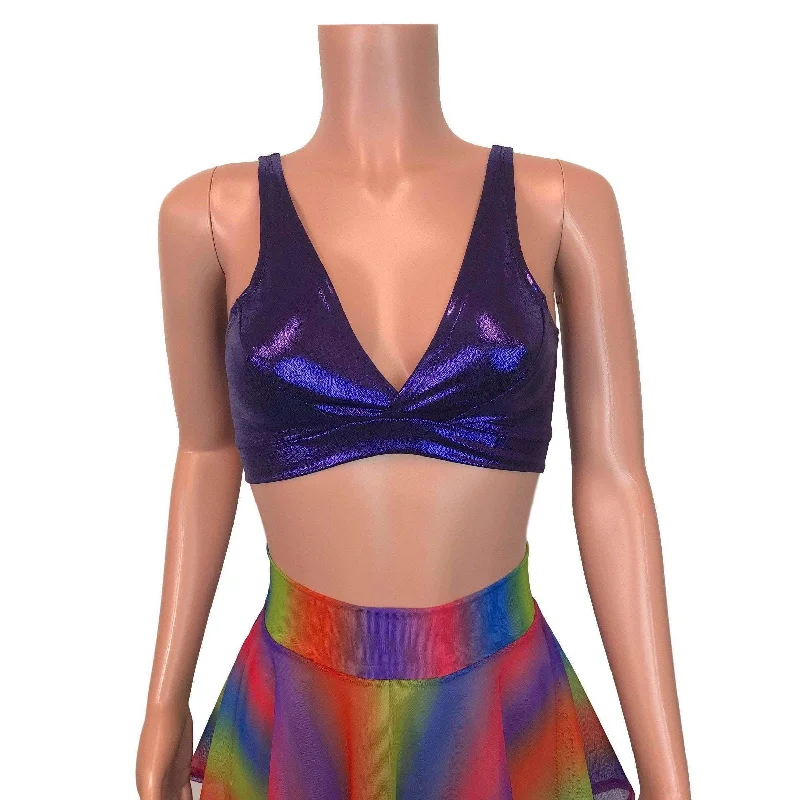 Purple Mystique Metallic Bralette