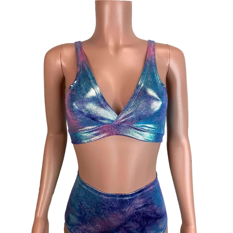 Rainbow Mystique Metallic Bralette