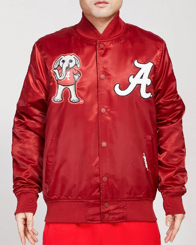 UNIVERSITY OF ALABAMA CLASSIC SATIN JACKET (CARDINAL RED)