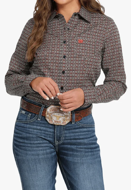 Cinch Womens Printed Long Sleeve Shirt