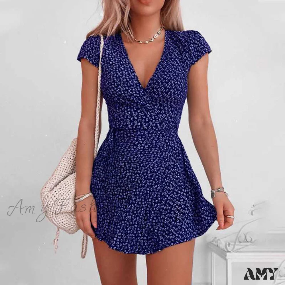 Amy Fashion - Fashion Dot Print Dress