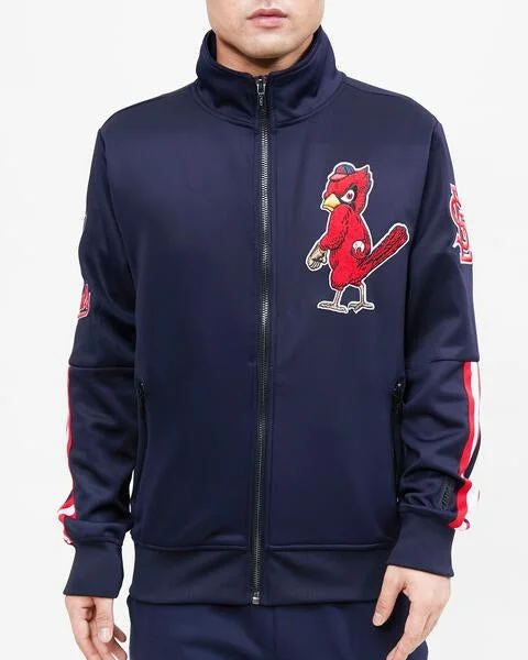 MLB ST. LOUIS CARDINALS CLASSIC MEN'S TRACK JACKET (MIDNIGHT NAVY)