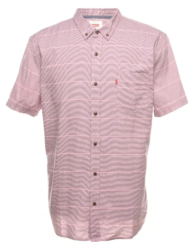 Levi's Pink Short Sleeve Shirt - XL