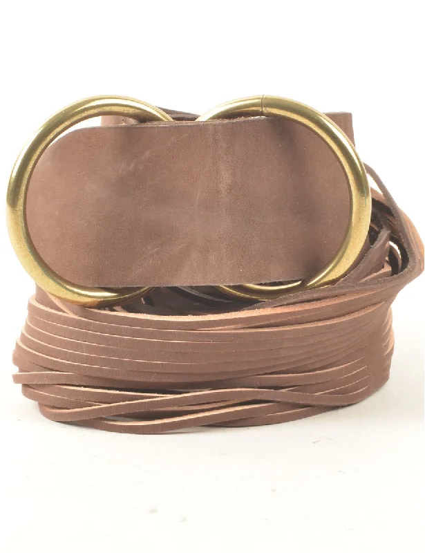 Leather Fashion Belt - M