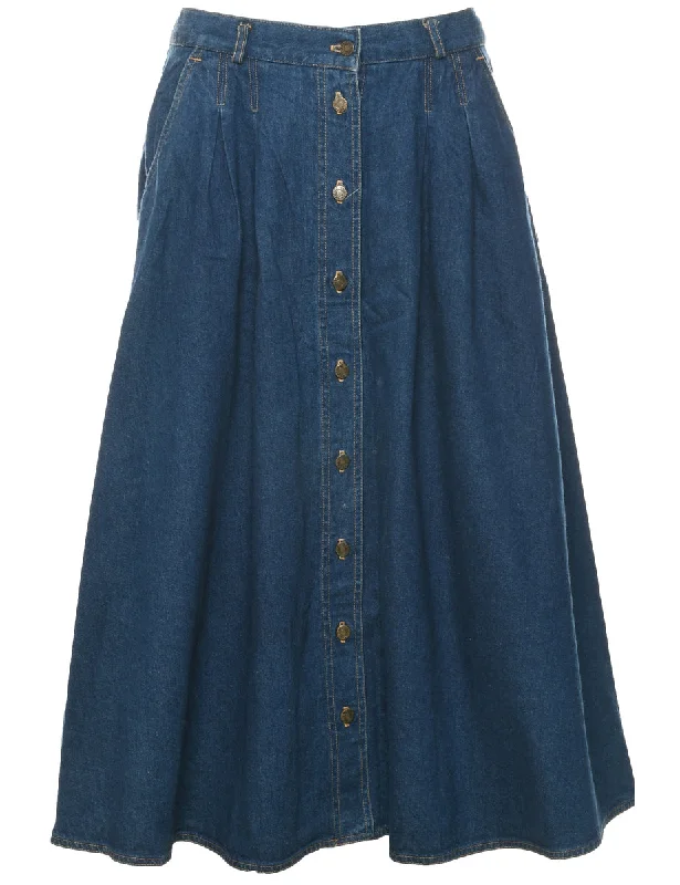 Leslie Fay Denim Skirt - M