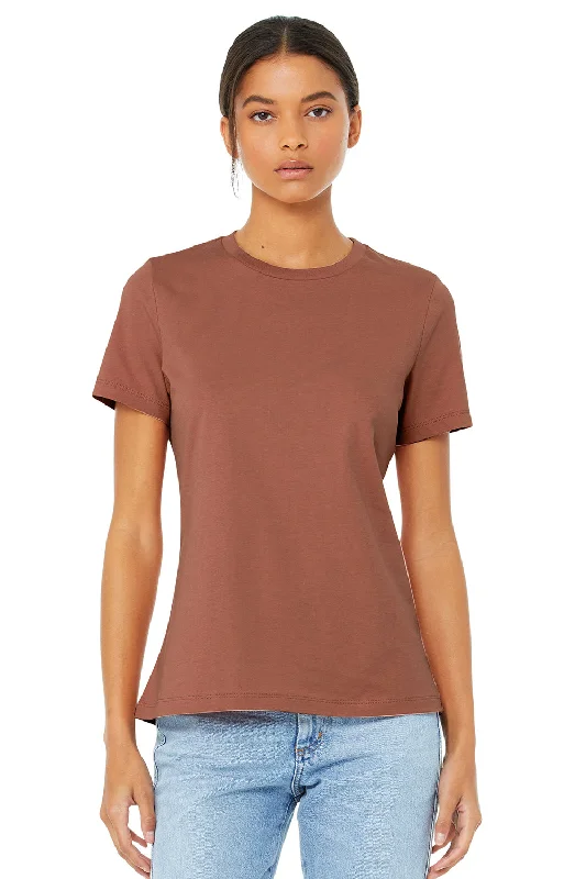 Bella + Canvas Womens Relaxed Jersey Short Sleeve Crewneck T-Shirt - Terracotta