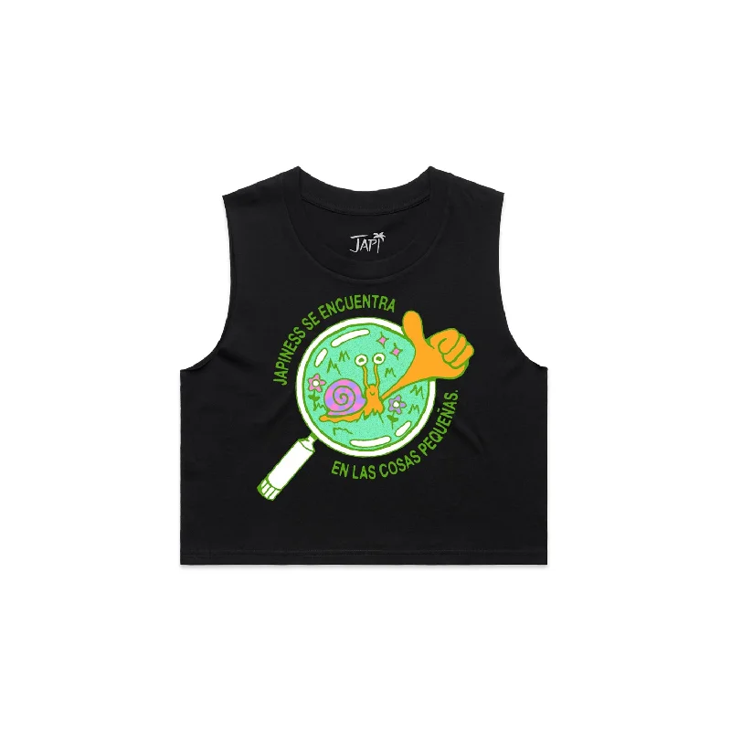 Snail Sleeveless Crop Top