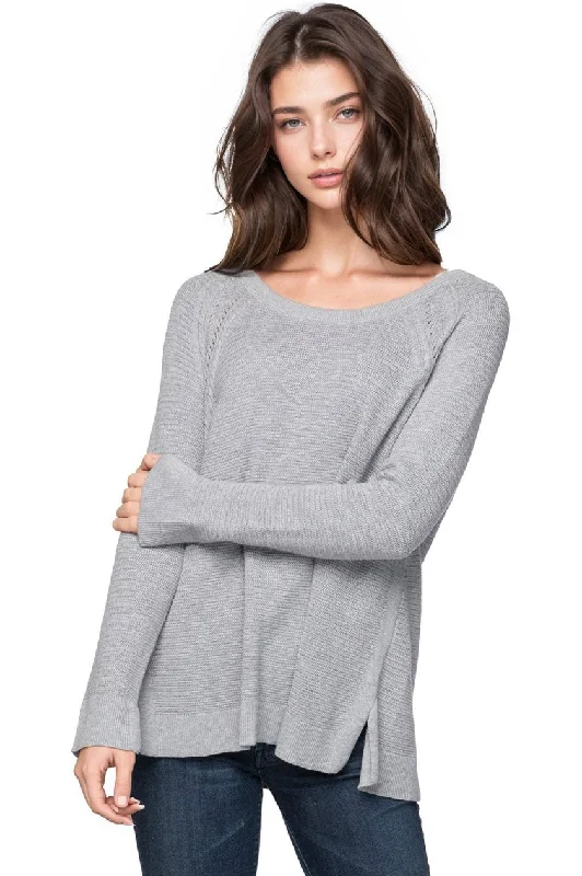 Zen Blend Stephanie Thermal Stitch Crew Sweater