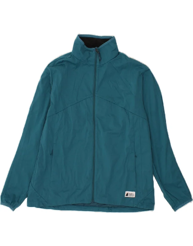 MOUNTAIN EQUIPMENT Womens Rain Jacket UK 14 Large Blue Polyester