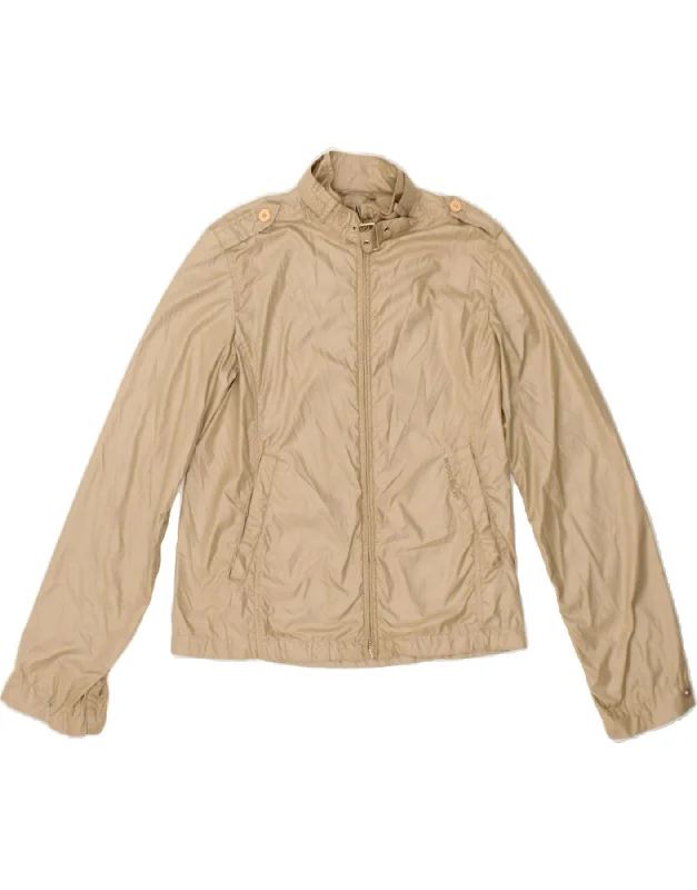 WOOLRICH Womens Military Jacket UK 6 XS Beige Polyester