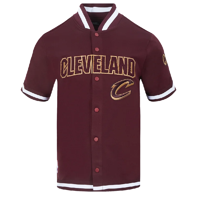 NBA CLEVELAND CAVALIERS CLASSIC MEN'S WARM UP JACKET (WINE)