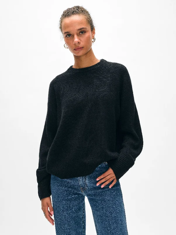 Cashmere Drop Shoulder Crewneck