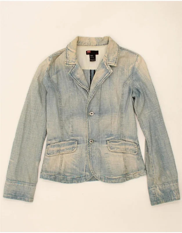 DIESEL Womens Denim Jacket UK 14 Large Blue Cotton