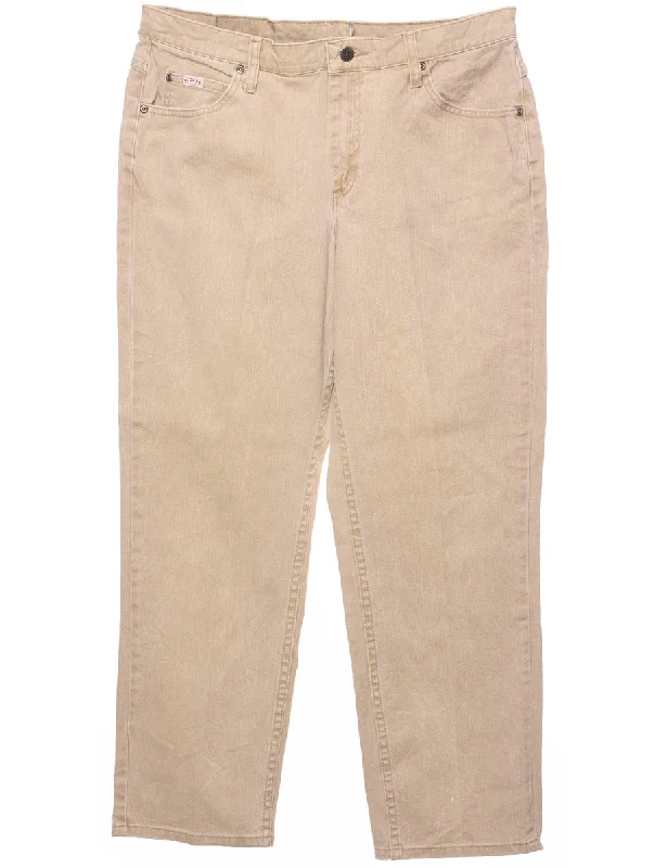 Light Brown Tapered Jeans - W34 L28