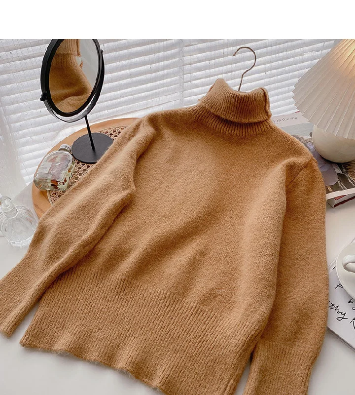 Korean version lazy temperament thin loose Pullover long sleeve top  5932