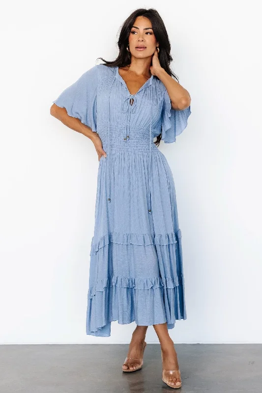 Spell Boho Midi Dress | Whisper Blue