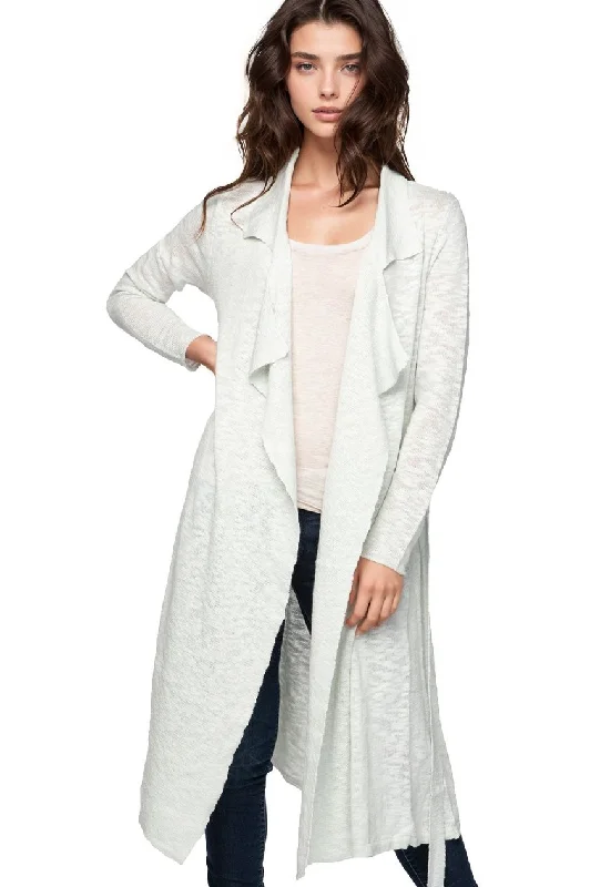 Season-less Chic Sweater Knit Long Cardigan Robe