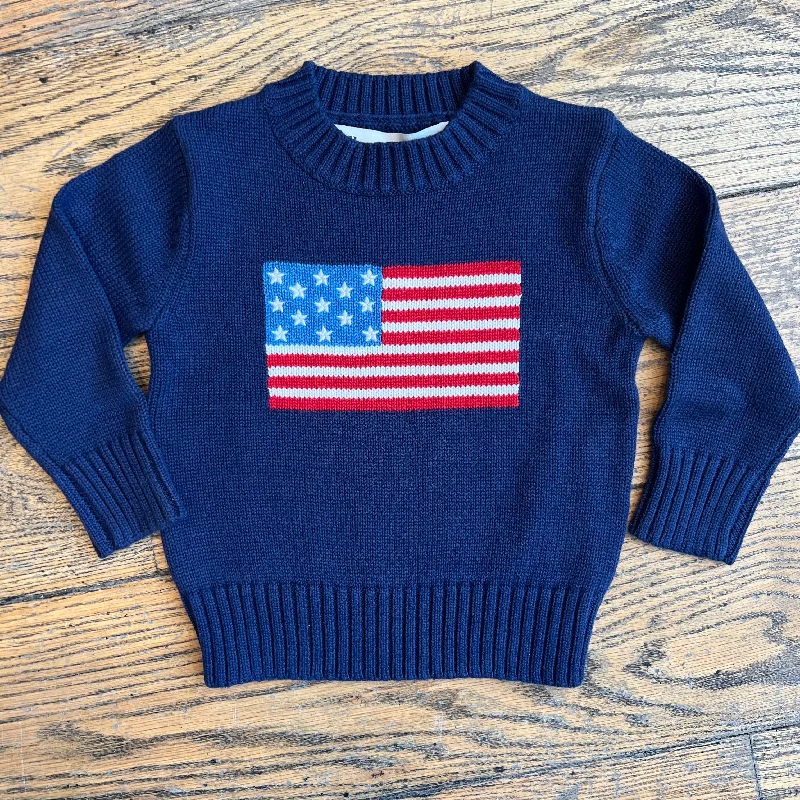 E&I Kids American Flag Sweater