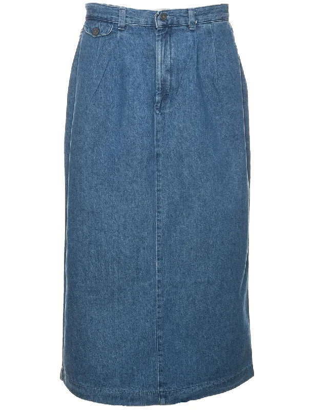 Lee Pencil Shape Denim Skirt - M