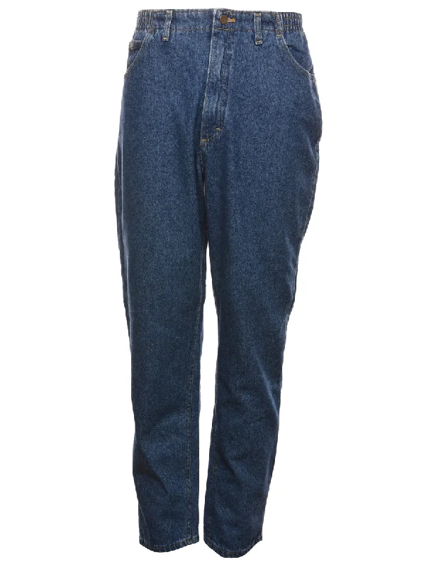 Lee High Waist Denim Medium Wash Trousers - W34 L30