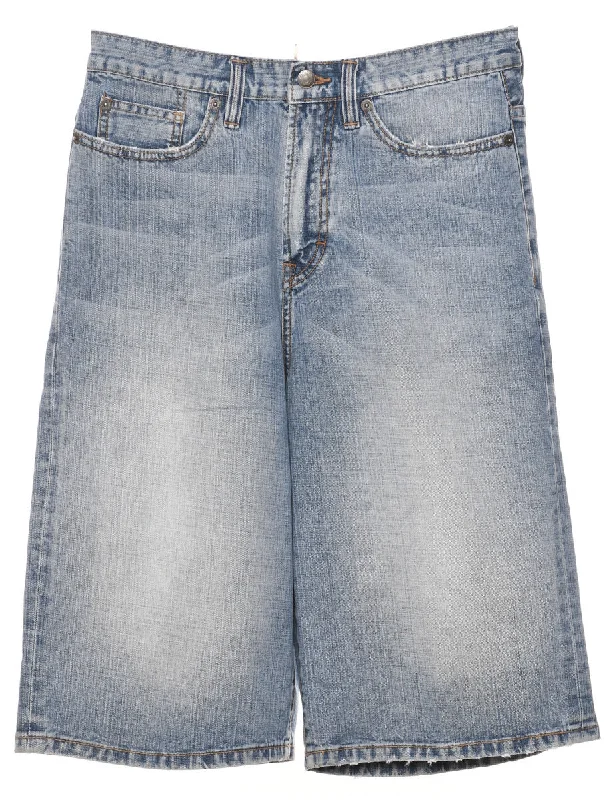 Light Wash Denim Shorts - W29 L14