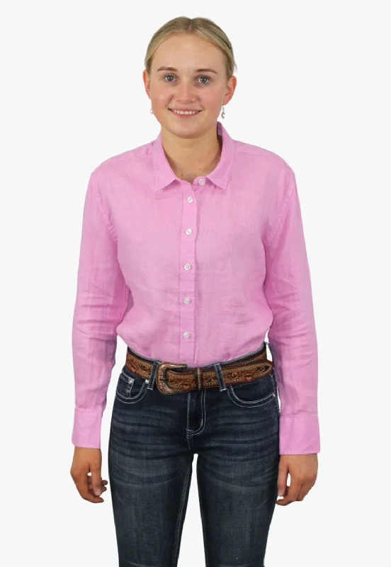 Pilbara Ladies Linen Long Sleeve Shirt