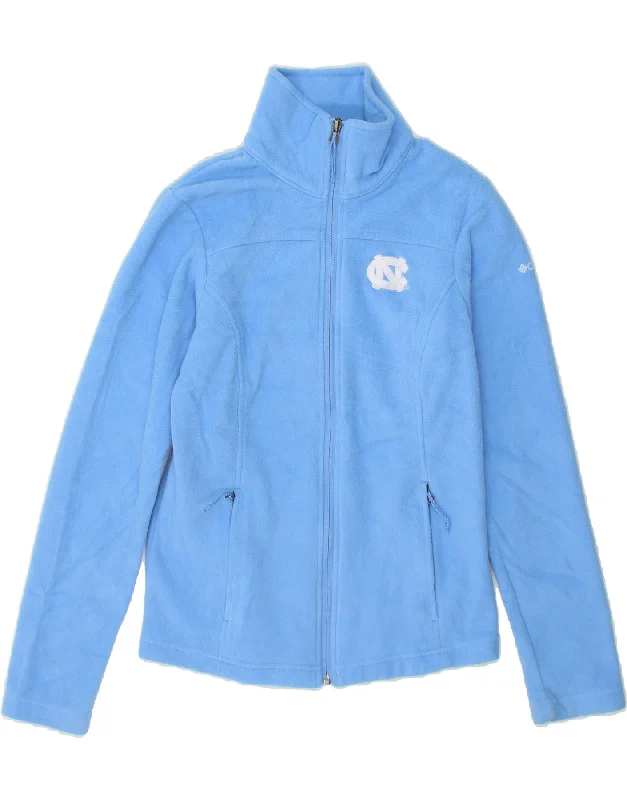 COLUMBIA Womens Fleece Jacket UK 6 XS Blue Polyester