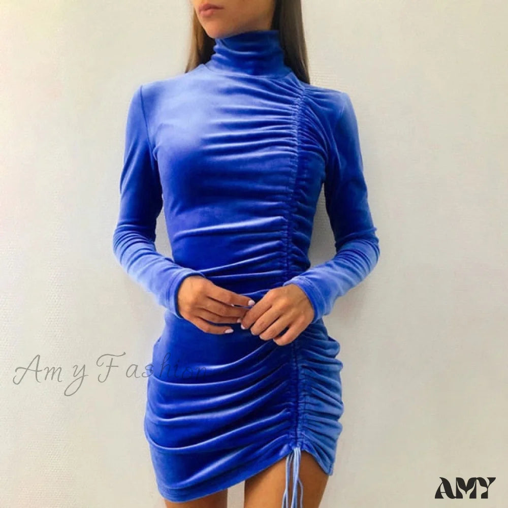 Amy Fashion - Party Velvet Mini Dress