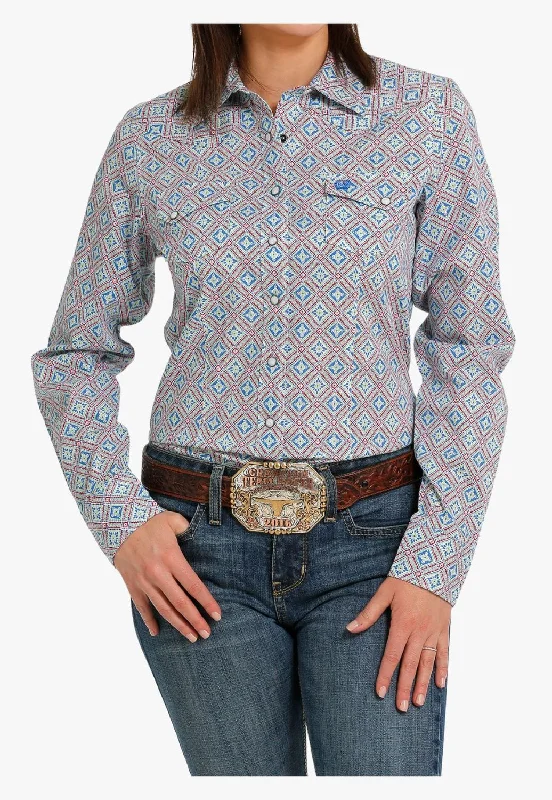 Cinch Womens Snap Front Western Long Sleeve Shirt