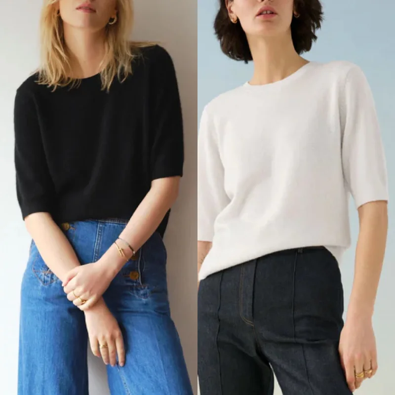 W+W Cashmere Elbow Crew