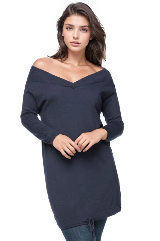 Zen Blend Audrey Off Shoulder Sweater Dress