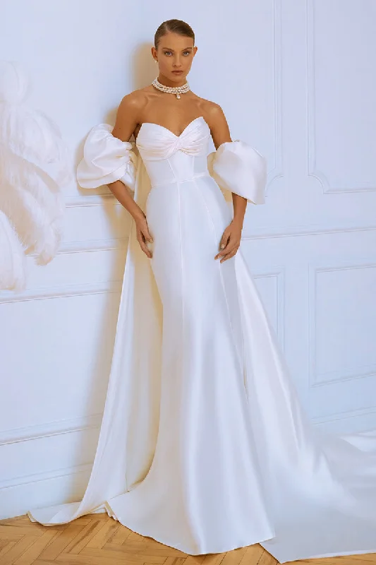 Passionate Love Strapless Satin Wedding Gown