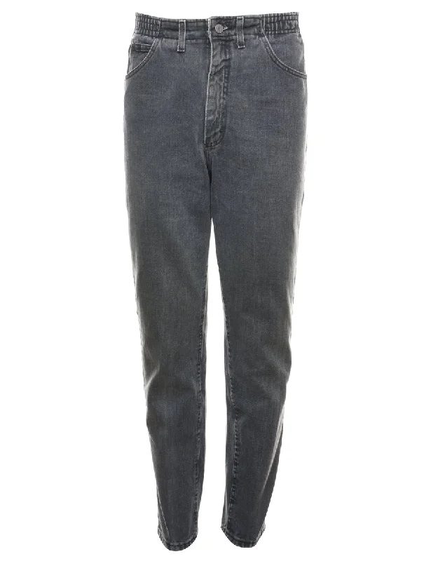 Lee Black Denim Trousers - W30 L33