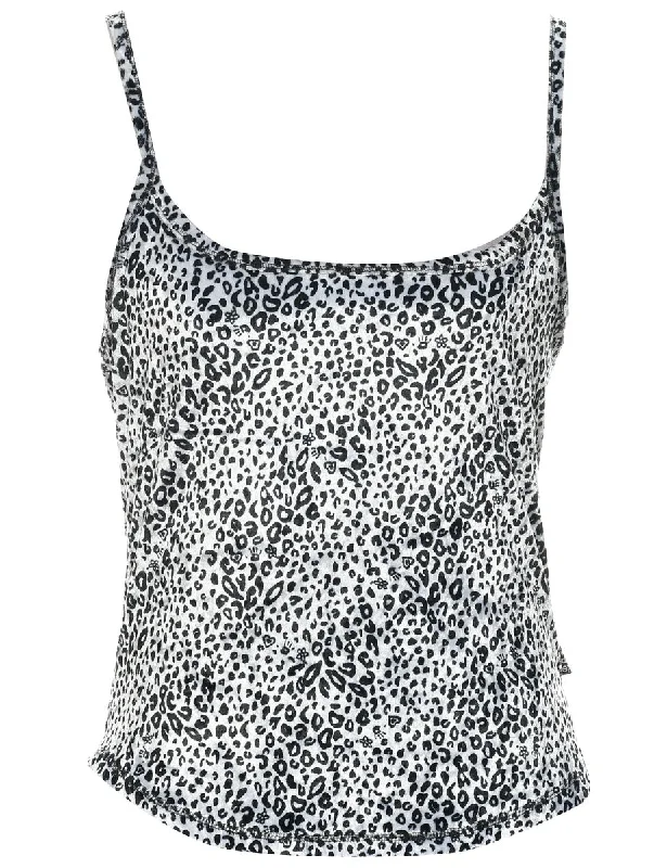 Leopard Print Evening Top - S