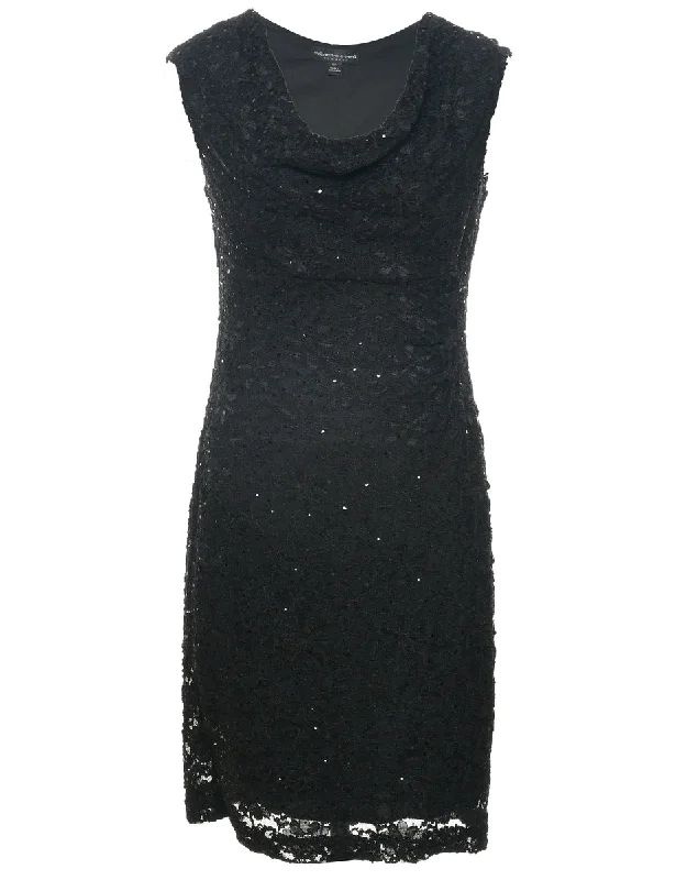 Lace Evening Dress - S