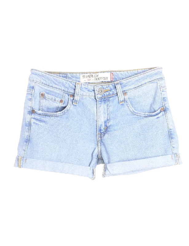 Label Willow Rolled Hem Denim Shorts