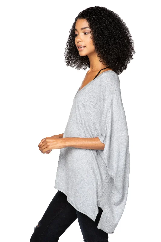 Zen Blend Luisa V-Neck Sweater Knit Poncho