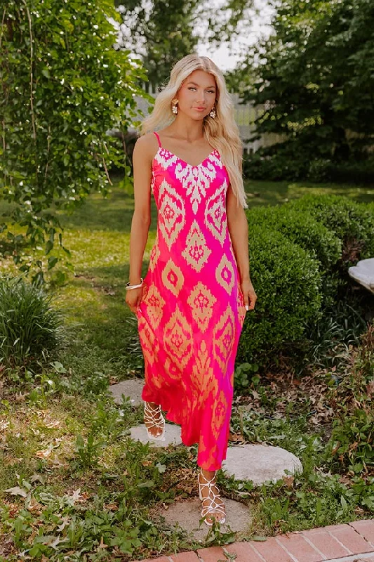 Make A Statement Satin Maxi Dress