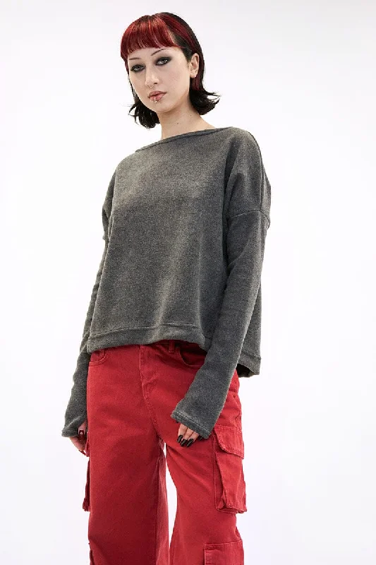 Cirila Sweater - Grey Fleece